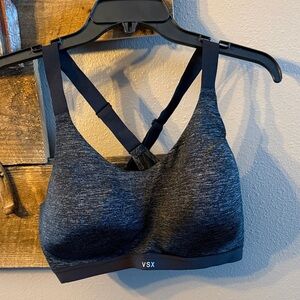 VSX Heathered Gray & Black Sports Bra